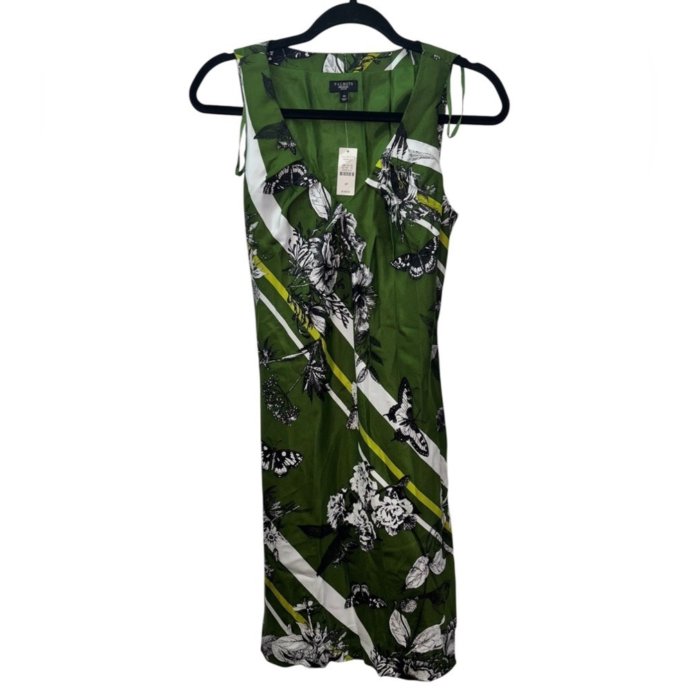 Talbots Petite Silk Patterned Dress